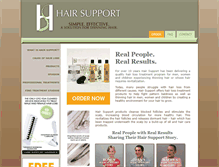 Tablet Screenshot of hairsupport.com